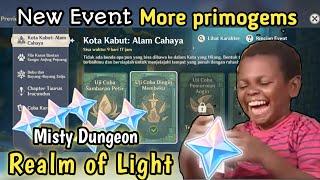 Free Primogems - Misty Dungeon: Realm of Light Event - More free primogens - Genshin Impact