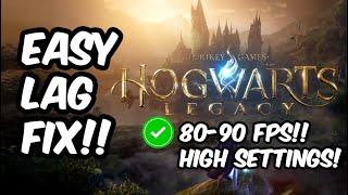 HOGWARTS LEGACY EASY LAG FIX IN UNDER 2 MINUTES!!