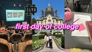 FIRST DAY OF COLLEGE DAY IN MY LIFE 2023 @ NOTRE DAME (sophomore year)