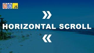 Horizontal Page Scroll Animation With GSAP.js | Website Horizontal Scroll Animation