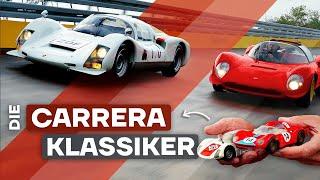 Porsche Carrera 6 (906) vs. Dino 206 S Spider – vom Kinderzimmer in die Steilkurve!