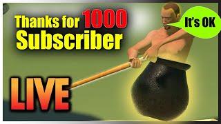 Thanks for 1000 Subscribers | VFX Vikas Live With Getting Over It (Bennet Foddy)