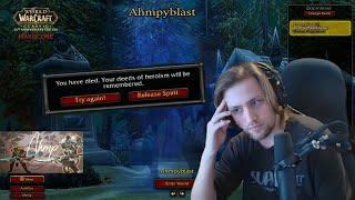 Ahmpy's Death during Race to World First & Sodapoppin's reaction