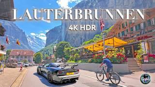 LAUTERBRUNNEN SWITZERLAND  Most beautiful village Walking tour 4K HDR