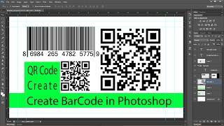 PHOTOSHOP : Create Bar Code and QR Codes.....