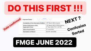 #fmge DATE DECLARED ! DO THIS FIRST ? #fmge2022