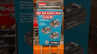 Makita 4AH batteries on sale at the Home Depot great deals...#makita #diy #tools #deals