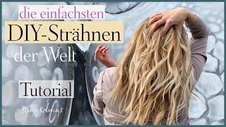 Die einfachsten STRÄHNEN der Welt ️  BLONDE Strähnchen selber machen | Tutorial für ANFÄNGER