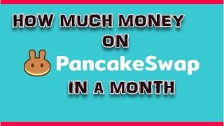 Pancakeswap liquidity pool staking for a month results