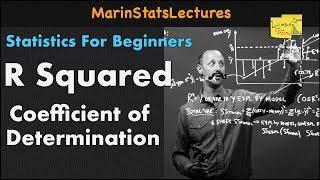 R Squared or Coefficient of Determination | Statistics Tutorial | MarinStatsLectures