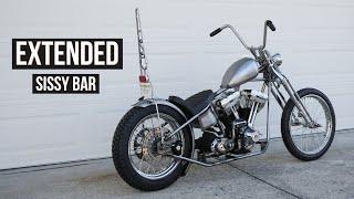 1984 Big Twin Evo Chopper Build Part 5 | Custom 40" Sissy Bar