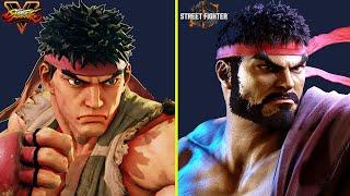 Street Fighter 6 vs Street Fighter 5 - ALL Returning Characters Models Comparison