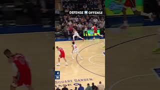 Josh Hart’s defense plus Mikal Bridges’ dunk is  #shorts #joshhart #mikalbridges #basketballshorts