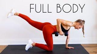 20 MIN FULL BODY HIIT Workout (At Home With Weights)