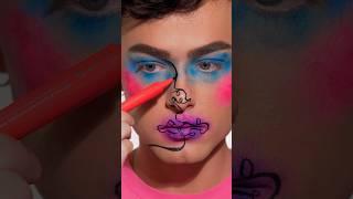 CREATIVE ABSTRACT MAKEUP #makeup #eyeliner #colorfulmakeup