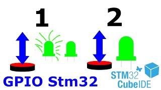 Кнопка и светодиод №4. Stm32 CubeIDE.