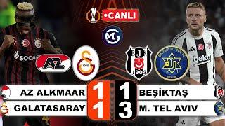 Az Alkmaar 1-1 Galatasaray / Beşiktaş 1-3 Maccabi Tel Aviv / Avrupa Ligi Canlı Yayın