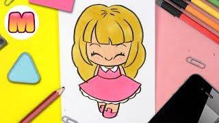 COMO DIBUJAR UNA CHICA KAWAII  Dibujos kawaii faciles  como dibujar personas kawaii