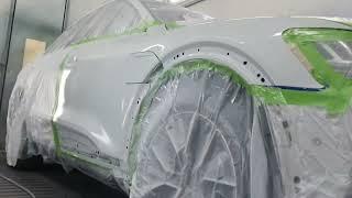 Car Painting:Audi E-tron pearl