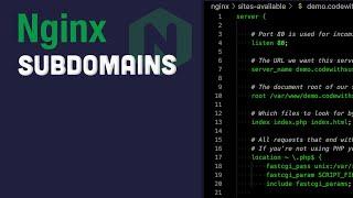 Configuring subdomains on Nginx