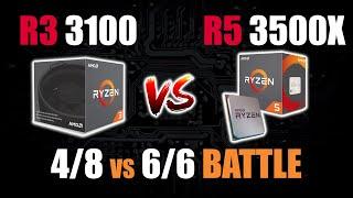 Ryzen 3 3100 vs Ryzen 5 3500x - BATTLE IN 7 GAMES!!!