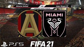 (PS5) FIFA 21 NEXT GEN ATLANTA UNITED FC VS INTER MIAMI FC GAMEPLAY 4K HDR - Mercedes benz stadium