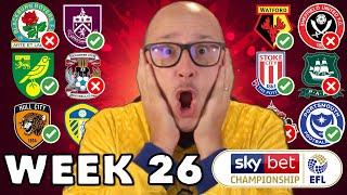 2024/25 Championship Predictions - Matchday #26