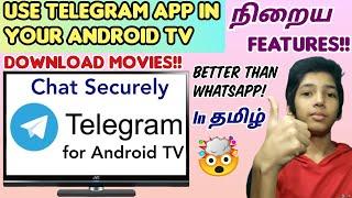 Use Telegram App in Android TV | Chat in TV | Experience Bigger! | Tutorial in MI TV | Many Features