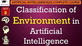 L8: Classification of Environment in Artificial Intelligence | Artificial Intelligence Lectures