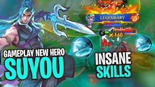 Gameplay New Hero Suyou Insane Skills !! - Advance Server - Mobile Legends Bang Bang