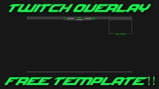 Free Twitch Overlay Template - Clean