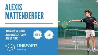 Alexis Mattenberger - College Tennis Recruiting Fall 2024