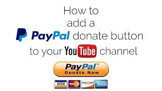 How to add a PayPal donate button to your Youtube channel (2024)