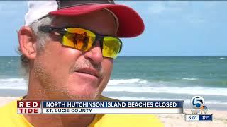 St. Lucie County beaches closed becase of red tide