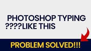 How To Fix PHOTOSHOP Text Typing Backwards | Cursor Right To Left Solution