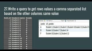 Write query to print a comma separated list based on other columns |#sqlinterviewquestionsandanswers