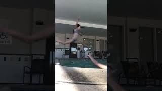 Some gymnastics at the pool ‍️‍️