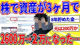 【悲報】株が3ヶ月で資産2600万→2万になった…【2ch面白いスレゆっくり解説】