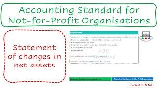 Lecture: Statement of changes in net assets | Accounting Standard for NPOs (FL148)