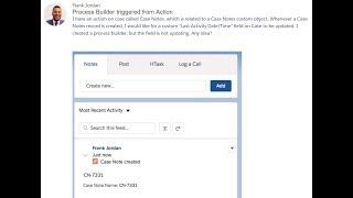 Create Salesforce Process Builder and Update Parent object field