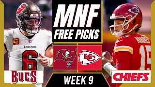 Monday Night Football Picks (NFL Week 9) BUCCANEERS vs CHIEFS | MNF Parlay Picks