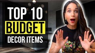 INTERIOR DESIGN TOP 10 BUDGET DECOR Items for your HOME