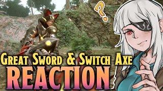 Xeno Reacts  Monster Hunter Rise  - Great Sword & Switch Axe Gameplay - Reaction and Analysis