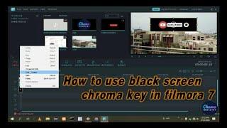 How to use black screen chroma key in wondershare filmora 7