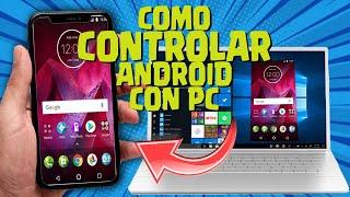 Como COMPARTIR PANTALLA de Android a PC Sin Cables | Controlar mi Celular desde mi Computadora WIFI