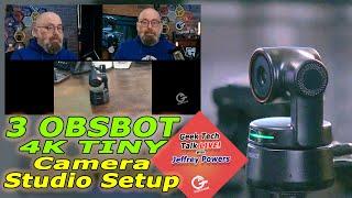 Build a 3 Camera Professional Studio with OBSBOT 4K Tiny PTZ Cameras