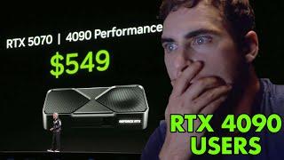 RTX 4090 Owners reaction to the reveal of RTX 5070