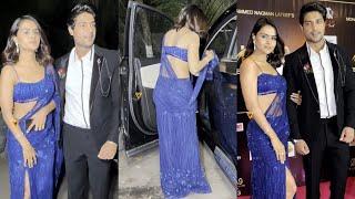 Gorgeous  Priyanka Chahar Choudhary & Ankit Gupta Arrived at 9th International Iconic Awards 2023