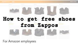 How to use Amazon Employee Discount for Zappos *free shoes*