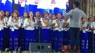 Jubilee Choir song presentation on the 3rd day of  Wakching Village Platinum Jubilee (29/12/2024)